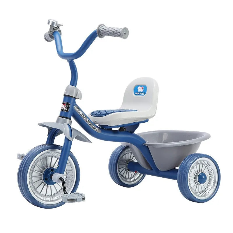 Children's Three-Wheeled Pedal Bike (Ages 1-6) | Anti-Tip Side Stand