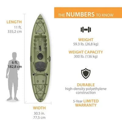 Lifetime Weber Angler 110 Fishing Kayak